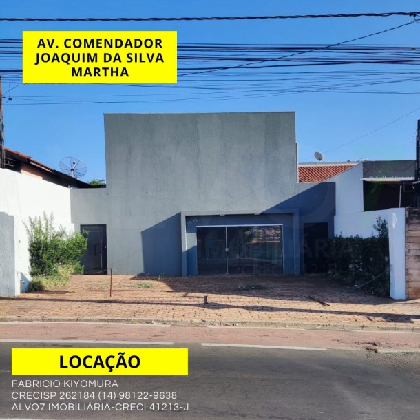 LOCAÇÃO IMÓVEL COMERCIAL AV. JOAQUIM DA SILVA MARTHA-1