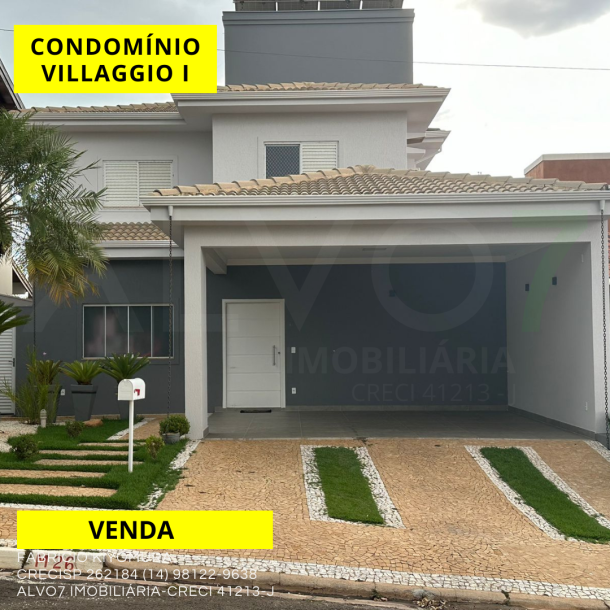 VENDA IMÓVEL CONDOMÍNIO VILLAGGIO I-1